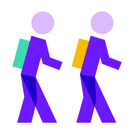 Students learning together